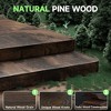 Set of 2 Dark Chocolate Wall Mounted Wood Floating Fireplace Shelves,  Farmhouse Shelf for Home Decor - 3 of 4