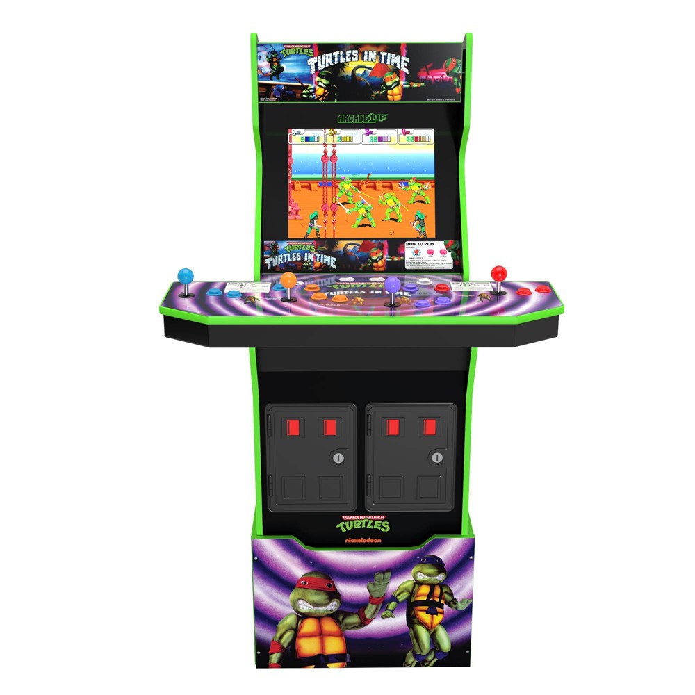 Arcade1Up Teenage Mutant Ninja Turtles: Turtles in Time Home Arcade with Riser