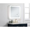 Elegant Lighting Lux 30in x 30in Hardwired LED mirror with magnifier and color changing temperature 3000K/4200K/6000K - 4 of 4