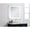 Elegant Lighting Lux 30in x 30in Hardwired LED mirror with magnifier and color changing temperature 3000K/4200K/6000K - image 4 of 4