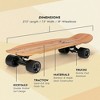 Magneto Complete Skateboard | 27.5" x 7.5", Canadian Maple Double Kick Concave Deck | For Beginners, Teens & Adults (Bamboo) - 2 of 4