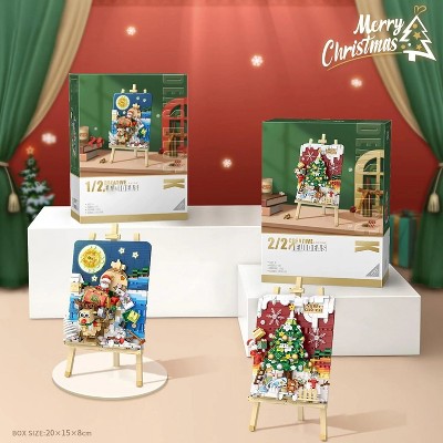 Acoinel Mini Building Blocks Christmas 3D Painting Model Set
