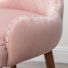 Kumasinova Velvet Modern Accent Chair,Comfy Reading Chair with Nailhead Trim,Single Sofa Chair with Gold Metal Legs,Accent Chairs for Living Room - 4 of 4