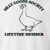 Rerun Island Men's Silly Goose Society Long Sleeve Graphic Cotton Pullover Sweatshirt - 2 of 4