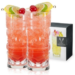 Viski Pacific Crystal Pearl Diver Glasses Set of 2 - 1 of 4
