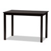 5pc Ruth Modern And Contemporary Fabric Upholstered And Finished Dining Set Dark Brown/ Beige - Baxton Studio: Rectangle Table, Polyester Chairs - 3 of 4