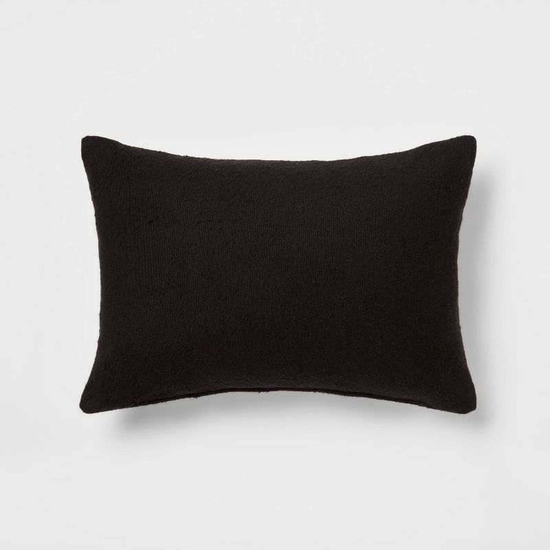 Oblong Boucle Color Blocked Decorative Throw Pillow - Threshold™, 1 of 10