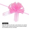 Unique Bargains Large Gift Wrapping Bows Chiffon Pull Bow Ribbon 15 Pcs - 4 of 4
