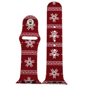Olivia Pratt Christmas Printed Silicone Apple Watch Band - 1 of 4