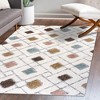 Astrid Retro Trellis High-Low Area Rug - JONATHAN Y - 4 of 4
