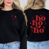 Simply Sage Market Women's Graphic Sweatshirt Whimsical Ho Ho Ho Front and Back - 2 of 4