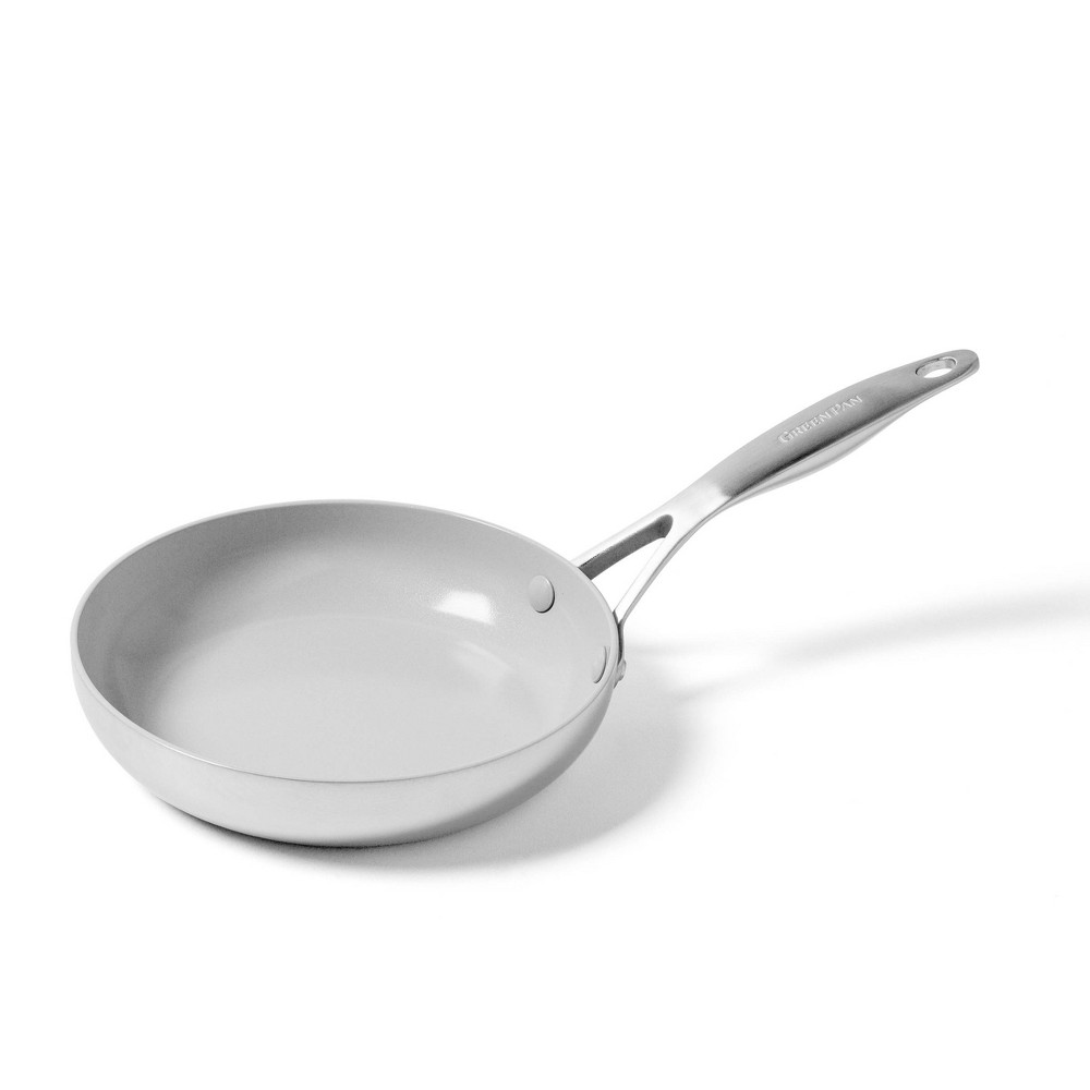 Greenpan Venice Pro Tri-Ply Stainless Steel Ceramic Non Stick 8" Frypan Vibrant Silver