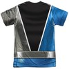 Popfunk Power Rangers Dino Fury Blue Ranger Front-Back Print Adult Sublimated Costume T-Shirt - 2 of 4