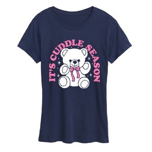 Women's - Instant Message - Its Cuddle Season Short Sleeve Graphic T-Shirt - 1 of 4