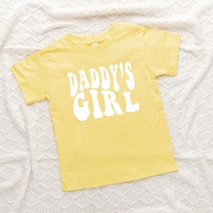 The Juniper Shop Daddy's Girl Wavy Toddler Short Sleeve Tee - 1 of 2