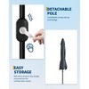 9FT Outdoor Patio Umbrella with Crank Lift & Tilt- 8-Rib Outdoor Market Sun Shade Umbrella for Pool, Garden,Backyard - 3 of 4