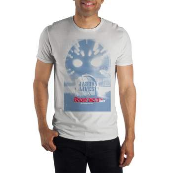 Friday the 13th Classic Horror Movie Mens White Graphic Tee