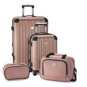 Geoffrey Beene Colorado 4 Pc Luggage Set, Blush - 1 of 4
