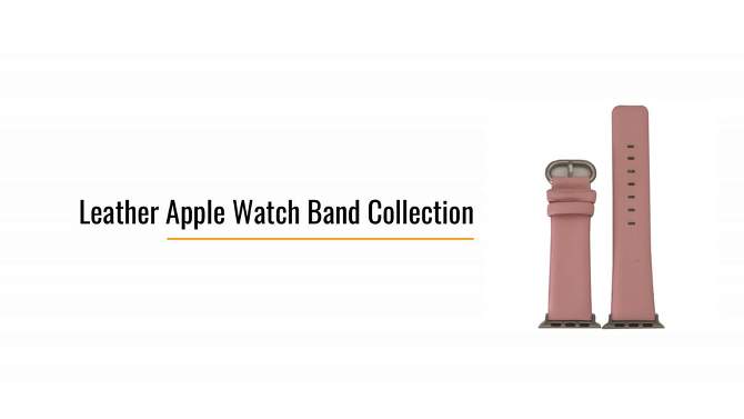 Olivia Pratt Animal Leather Buckle Apple Watch Band, 2 of 6, play video