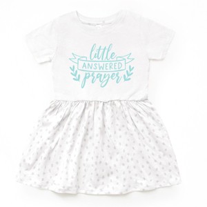 The Juniper Shop Little Answered Prayer Infant Dress - 6M - White Spot - 1 of 4
