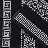 100% Cotton Medium Weight Floral Infinity Trim Bath Towel Set of 4 by Blue Nile Mills - 3 of 4