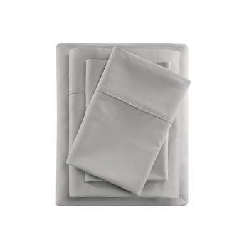 400 Thread Count 4 PC Wrinkle Resistant Cotton Sateen Sheet Set