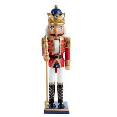 15.0 Inch King Soldier Nutcracker Wood Decorative Nutcrackers