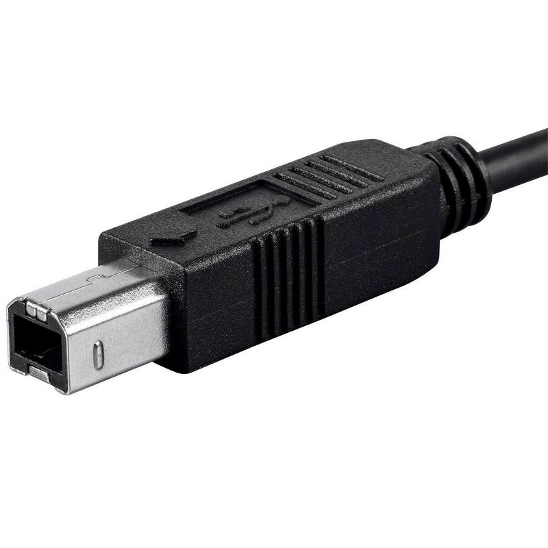Monoprice 2.0 USB-C to USB B Printer Cable 480 Mbps 6.6ft black, 4 of 7