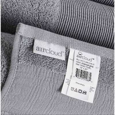 Oversized Charcoal Gray Cotton Bath Sheet Set, 2-Pack