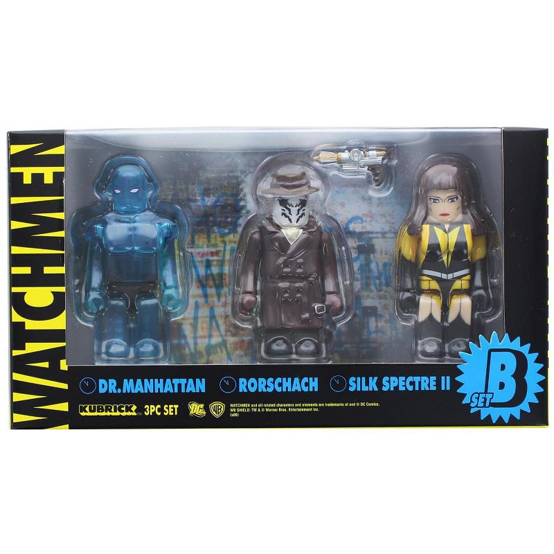 Medicom Watchmen Kubrick 3 Piece Figure Set B, 1 of 3