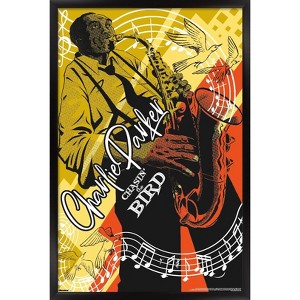 Trends International Charlie Parker - Music Notes Framed Wall Poster Prints - 1 of 4