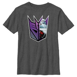 Boy's Transformers: EarthSpark Megatron Decepticon Logo T-Shirt - 1 of 4