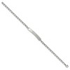 Black Bow Jewelry Women's Stainless Steel Curb Link I.D. Bracelet, 8.5 Inch - 3 of 4