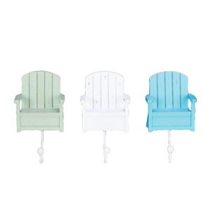 Beachcombers Beach Chair Decorative Hanging Wall Hooks Set of 3 - 1 of 2