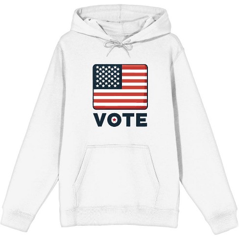 Vote American Flag  Adult Long Sleeve Hoodie - image 1 of 2