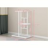 coucheta 3 Tier Metal Plant Stand, 4 Potted Flower Shelf, Anti-Rust Iron Flower Holder Table Support Rack, for Living Room, Balcony, Patio - 2 of 4