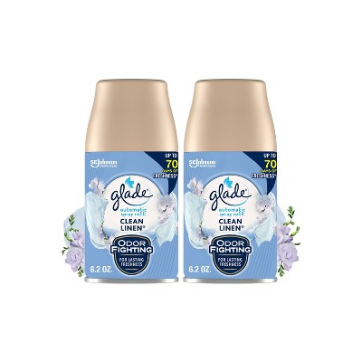 Glade Clean Linen Automatic Spray Refill - 2pk