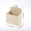 Unique Bargains Car Trash Can Hanging Car Air Vent Faux Leather Trash Bin 1 Pc - 3 of 4