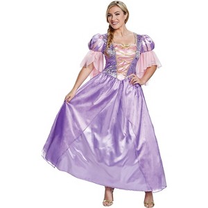 Womens Rapunzel Deluxe Costume - X Large - Purple - 1 of 3