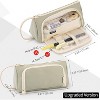 Paaaawaters Big Capacity Pencil Case Pouch Pen Case Simple Stationery Bag School College Office Organizer for Teens Girls Adults Student - 3 of 4