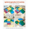 Angel Sar 7 Piece Foam Climbing Blocks Set for Toddlers, Soft Modular Play Gym with Non-Slip Base & Velcro - 2 of 4