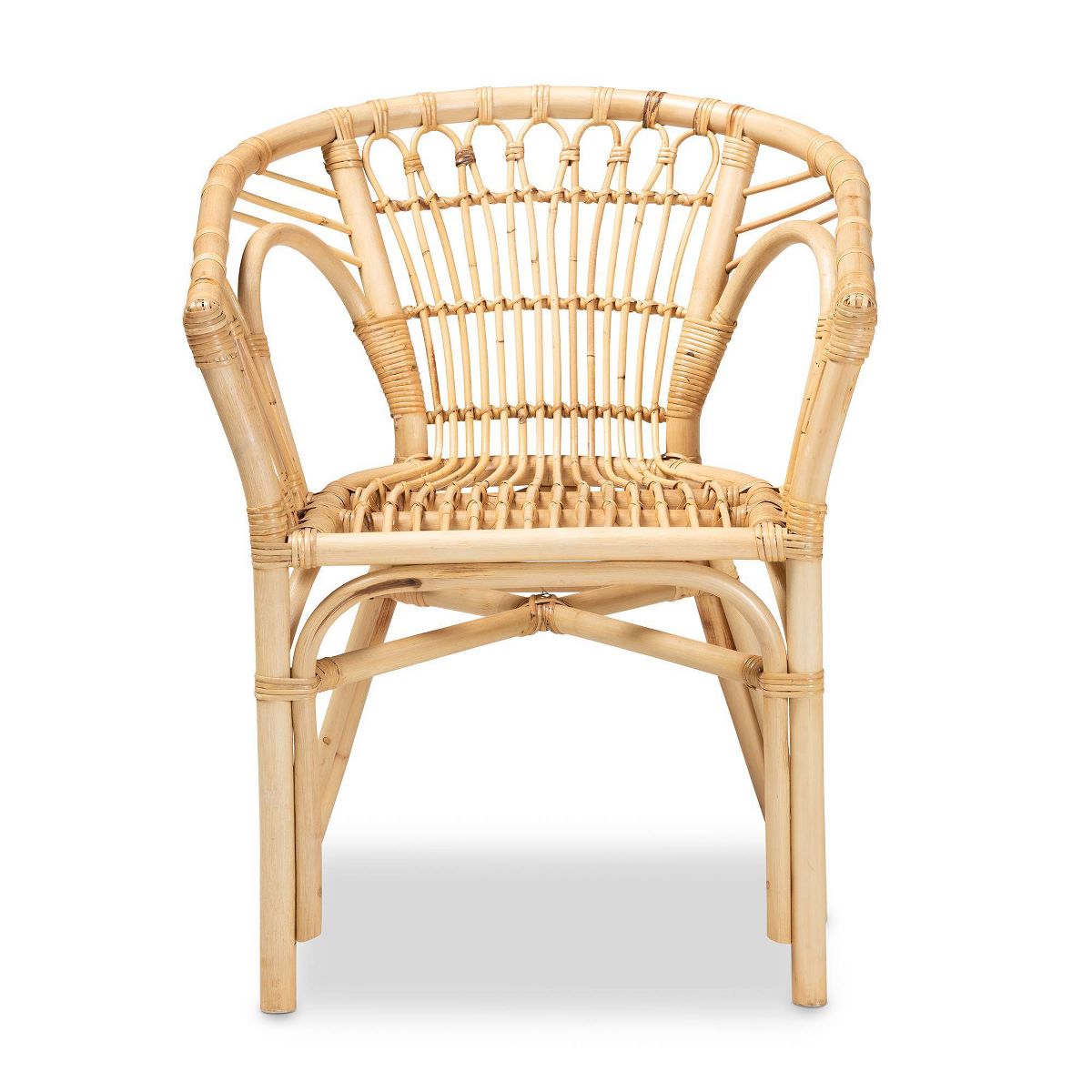 Kaka Rattan Dining Chair Natural/Brown - bali & pari - thumbnail 3