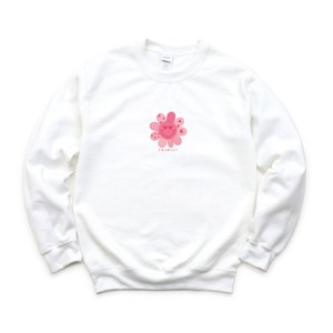 S.W.Smiley Patchwork Flower Hearts - Women's Graphic Sweatshirt - 1 of 4