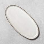 Stoneware Reactive Glaze Oval Serving Tray - Hearth & Hand™ with Magnolia