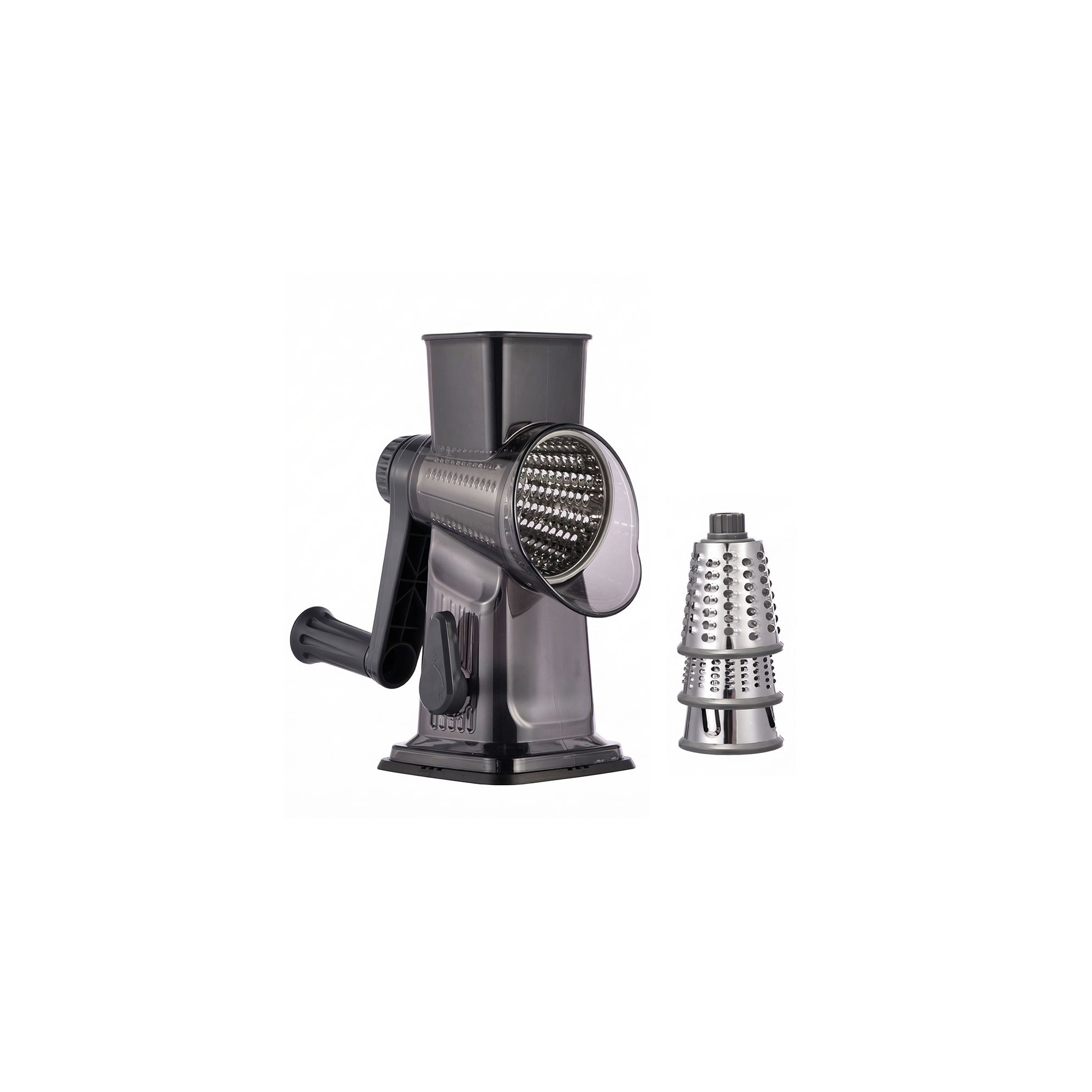 MOVSSOU Rotary Cheese Grater Vegetable Slicer Kitchen Mandoline Hand Crank Cheese Shredder