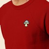 Dalix Mushroom (Glow in the Dark) Embroidered Fleece Sweatshirt Pullover Mens - 4 of 4