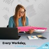 3 Ring Binder Clear View Cover with 2 Inside Pockets, Colored School Supplies Office and Home Binders – by Enday - 4 of 4