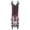 Drive Medical Lightweight Transport Wheelchair, 17" Seat, Red - 4 of 4