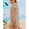Girls swim cover up crochet swimsuits kids swimwear beachwear tops - 3 of 4