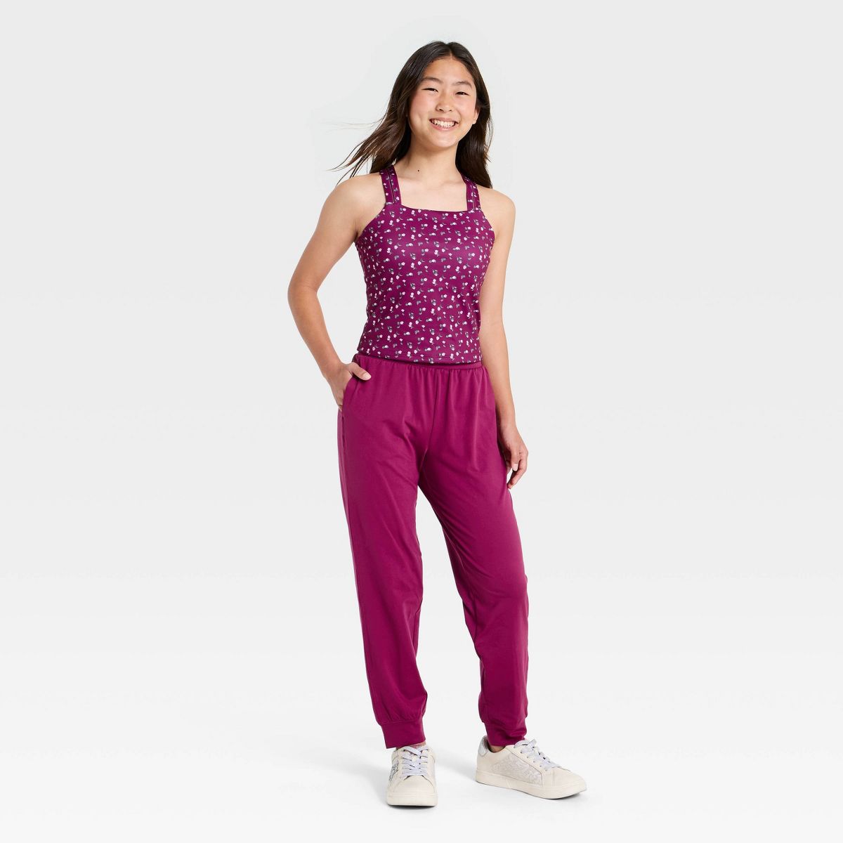 Girl's Ladder Trim Active Tank Top - All In Motion™ - thumbnail 3